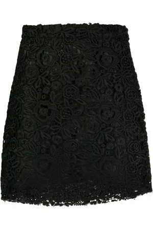 Miu Miu Floral lace A-line skirt