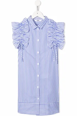 Msgm Stripe-print shirt dress