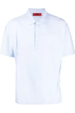 424 FAIRFAX Pinched-detail shortsleeved shirt