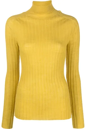 ALYSI Roll-neck ribbed jumper