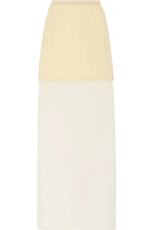 ROSETTA GETTY Floor-length layered maxi skirt