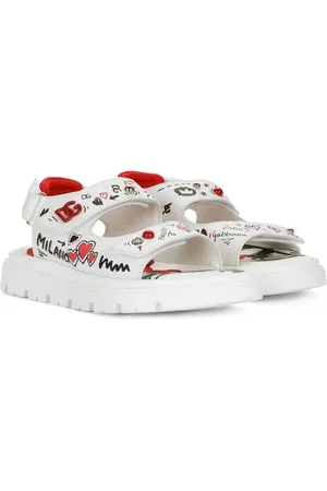 Dolce & Gabbana Sketchbook-print touch-strap sandals