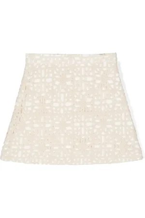 FAY Crochet mini skirt