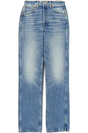 RE/DONE High-rise straight-leg jeans