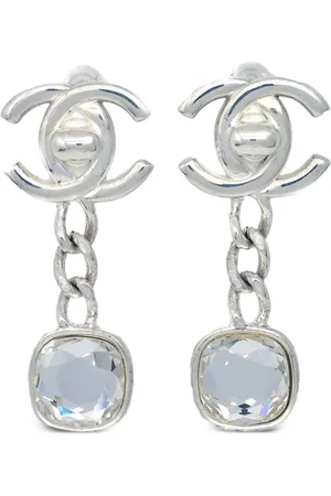 CHANEL 1997 CC turn-lock clip-on earrings