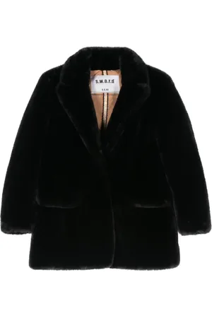 s.w.o.r.d 6.6.44 Notched-lapels faux-fur jacket