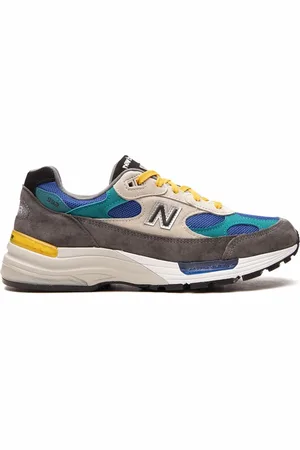 New Balance 992 " /Blue/Teal/Yellow" low-top sneakers
