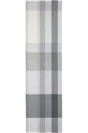 Johnstons Of Elgin Checked fringe-edge scarf