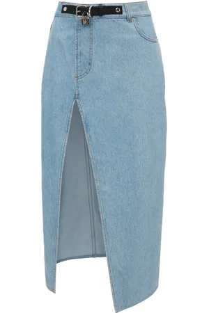 J.W.Anderson Asymmetric denim midi skirt