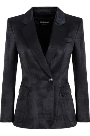 Giorgio Armani Floral-appliqué blazer