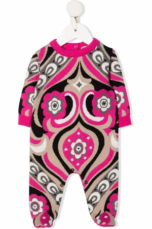 PUCCI Junior Abstract knit pajamas