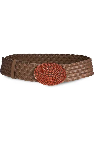 Silvia Tcherassi Irene braided leather belt