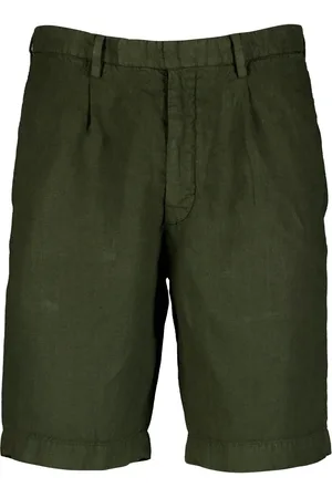Boglioli Pleat-detail linen shorts