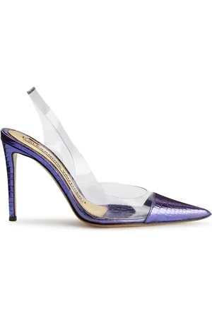 ALEXANDRE VAUTHIER 105mm metallic-finish pumps