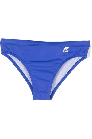 K-Way TEEN logo-print swim trunks