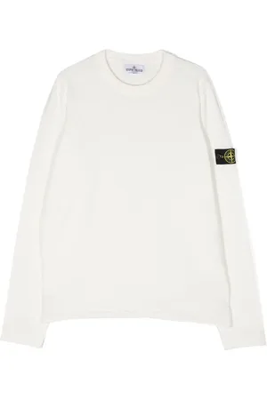 Stone Island Logo-patch cotton jumper