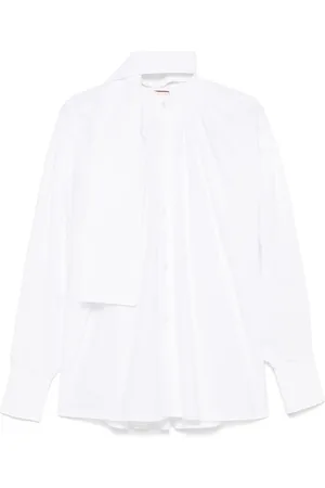 Plan C Scarf-detail shirt