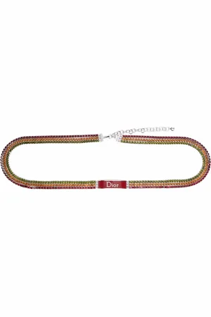 Dior 2000s rhinestone-embellished chain-link belt