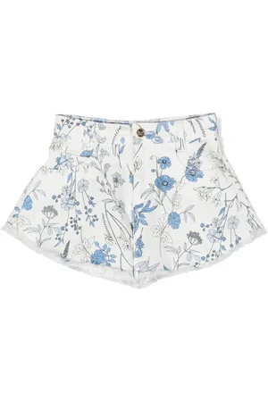 MISS BLUMARINE Floral print shorts