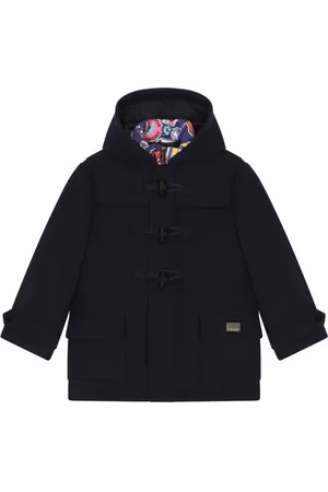 Dolce & Gabbana Hooded single-breasted coat