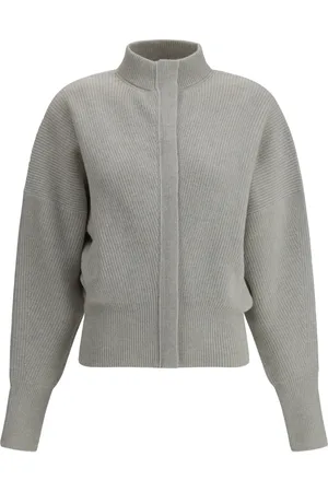 Sa Su Phi Ribbed high-neck cardigan