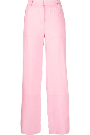 ACT N°1 Logo-embossed wide-leg trousers