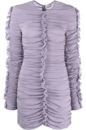 MAGDA BUTRYM Ruffled stretch-silk minidress