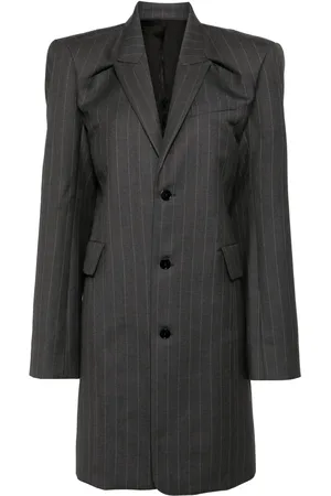 ALAINPAUL Pinstripe-print wool blazer