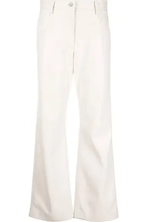 Msgm High-waisted faux-leather trousers