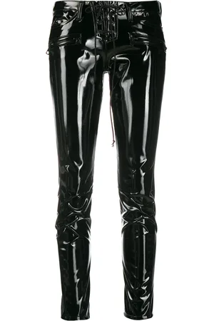 Unravel Project Two-tone slim-fit trousers
