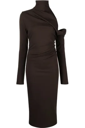 GAUGE81 Teresa asymmetric midi dress