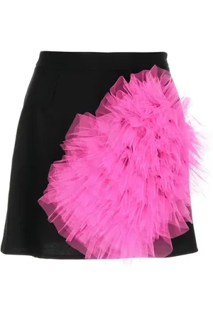 ACT N°1 Tulle-ruffle mini skirt