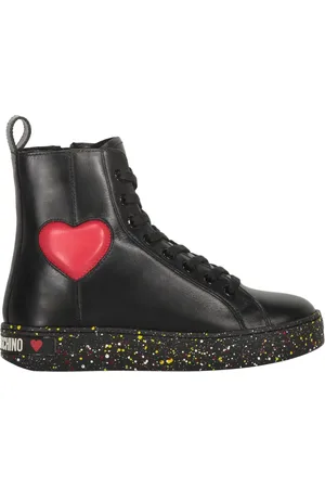 Moschino Heart-detail high-top sneakers