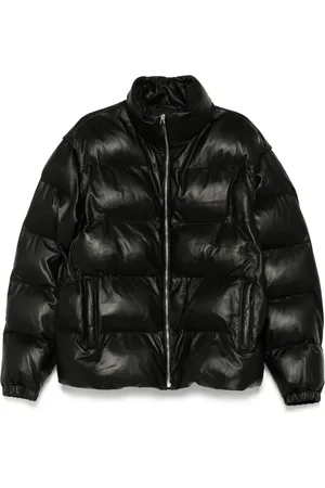 Bally Leather 2-in-1 padded jacket