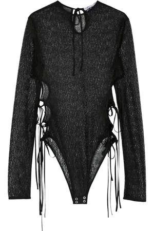 ALEKSANDRE AKHALKATSISHVILI Cut-out lace bodysuit