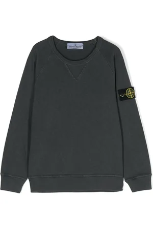 Stone Island Compass-badge cotton sweatshirt