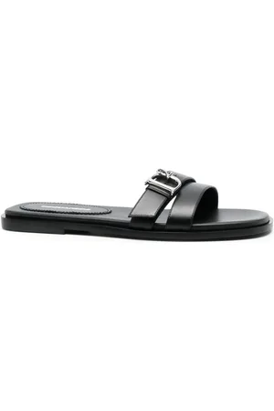 Dsquared2 Logo-plaque leather sandals