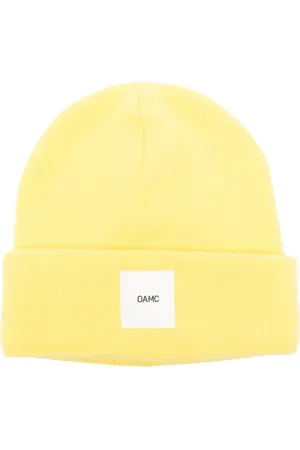 OAMC Logo-patch ribbed-knit beanie