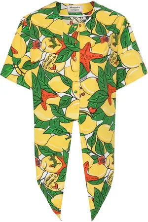 ALESSANDRO ENRIQUEZ Mix-print cotton shirt