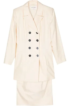 Saint Laurent Double-breasted skirt suit