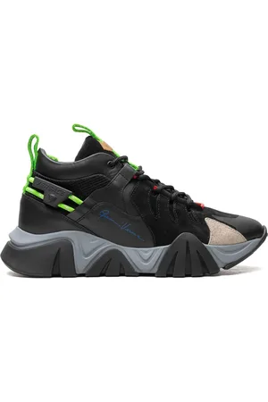 VERSACE Squalo " /Fluorescent Green" sneakers