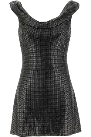 GIUSEPPE DI MORABITO Draped-neck mini dress