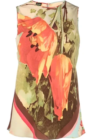 Jean Paul Gaultier 2000s floral-print silk blouse