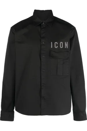 Dsquared2 Slogan-embellished long-sleeve shirt