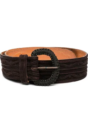 Saint Laurent 1970s braided detailing belt