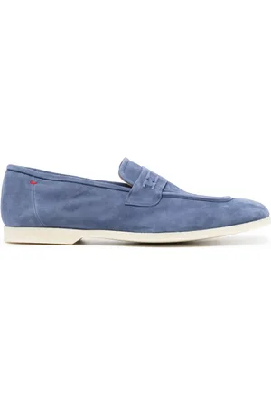Kiton Square-toe suede loafers