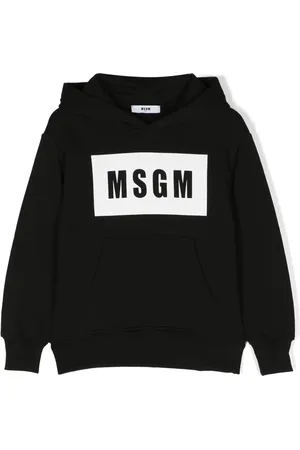Msgm Logo-print cotton hoodie