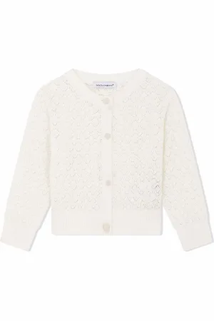 Dolce & Gabbana Fan-stitch cotton cardigan