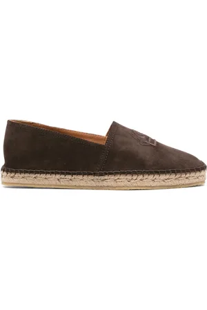 Etro Pegaso-embroidered suede espadrilles