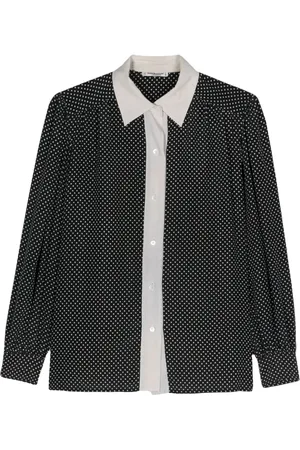 Saint Laurent 1970s polka-dot silk shirt